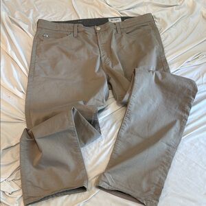 Ag Adriano Goldschmied Gray Chinos Cotton Twill
